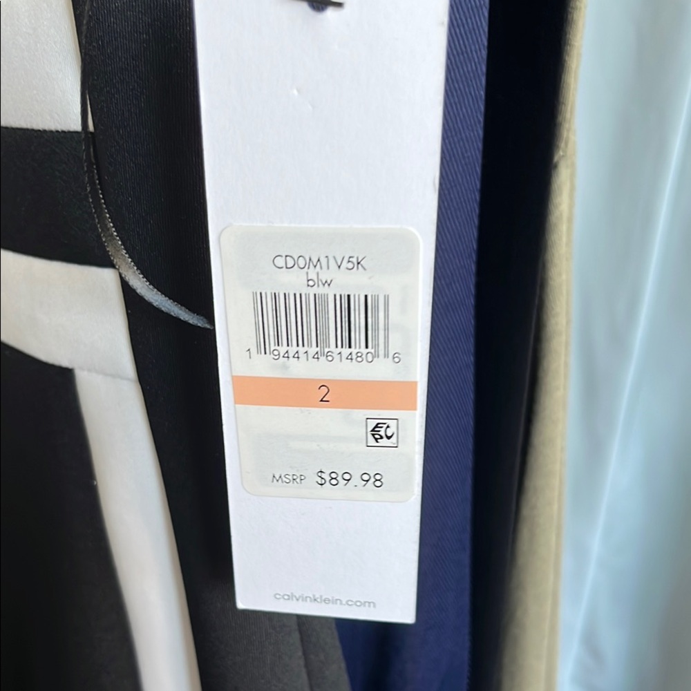 Calvin Klein Black and White Panel Dress - Picture 3 of 5